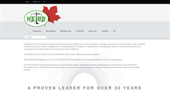 Desktop Screenshot of nebb.ca