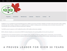 Tablet Screenshot of nebb.ca